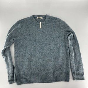 Madewell Wool/Alpaca Blend Crewneck Sweater, Size Large, light blue